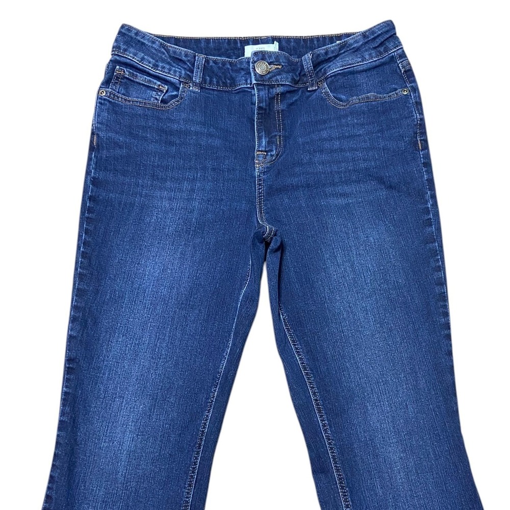 Maurices Classic Slim Boot Mid Rise Dark Wash Denim Blue Western Jeans Size 12 R - Picture 9 of 12